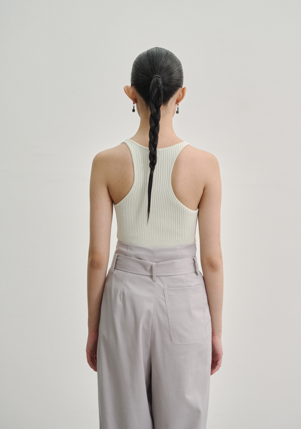 Kupu Loop Rib Knit Tank Top