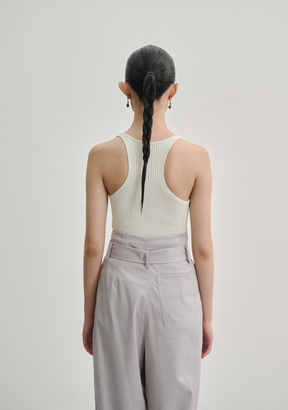Kupu Loop Rib Knit Tank Top