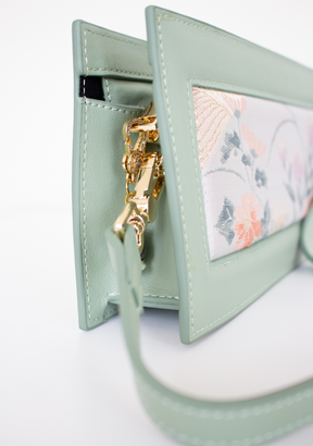 Jade Long Green Leather Clutch