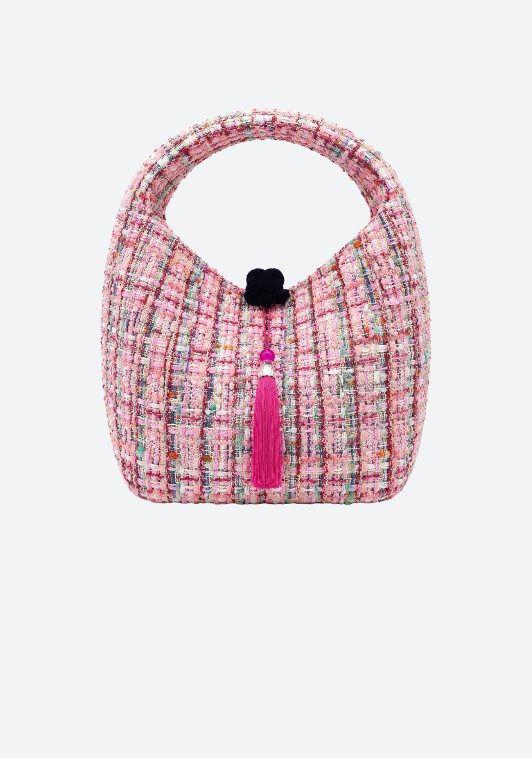 Chiasa Short Handle Tweed Bag