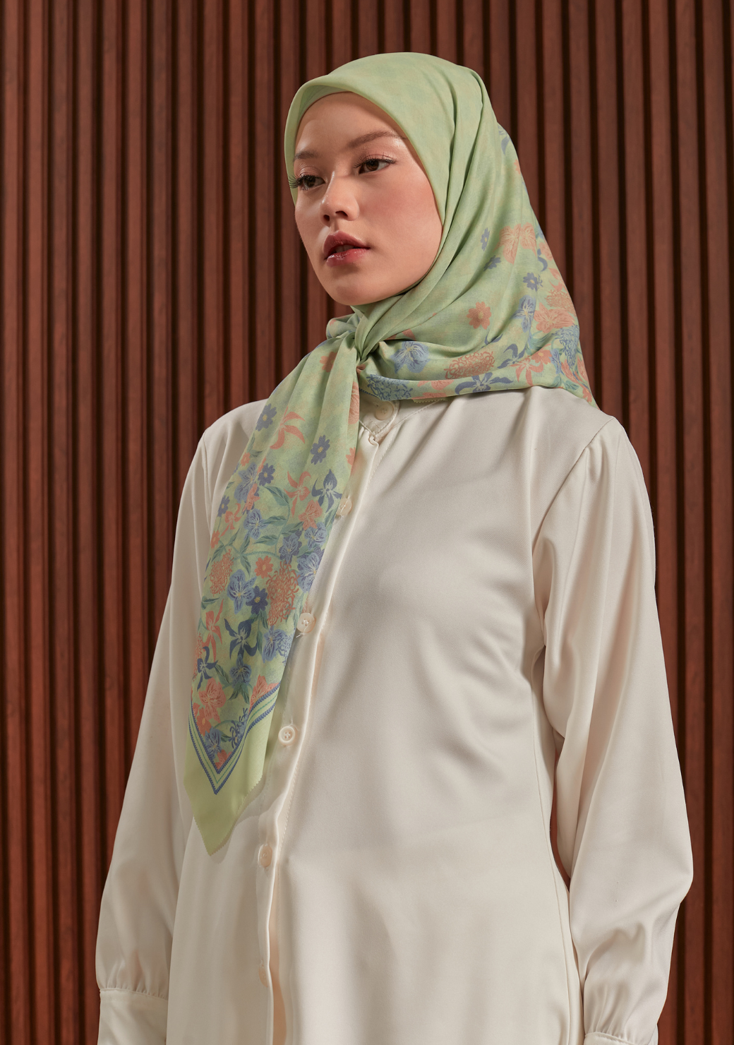Gardenia Square Scarf