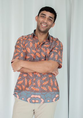 Short Sleeve Casual Cap Batik Shirt