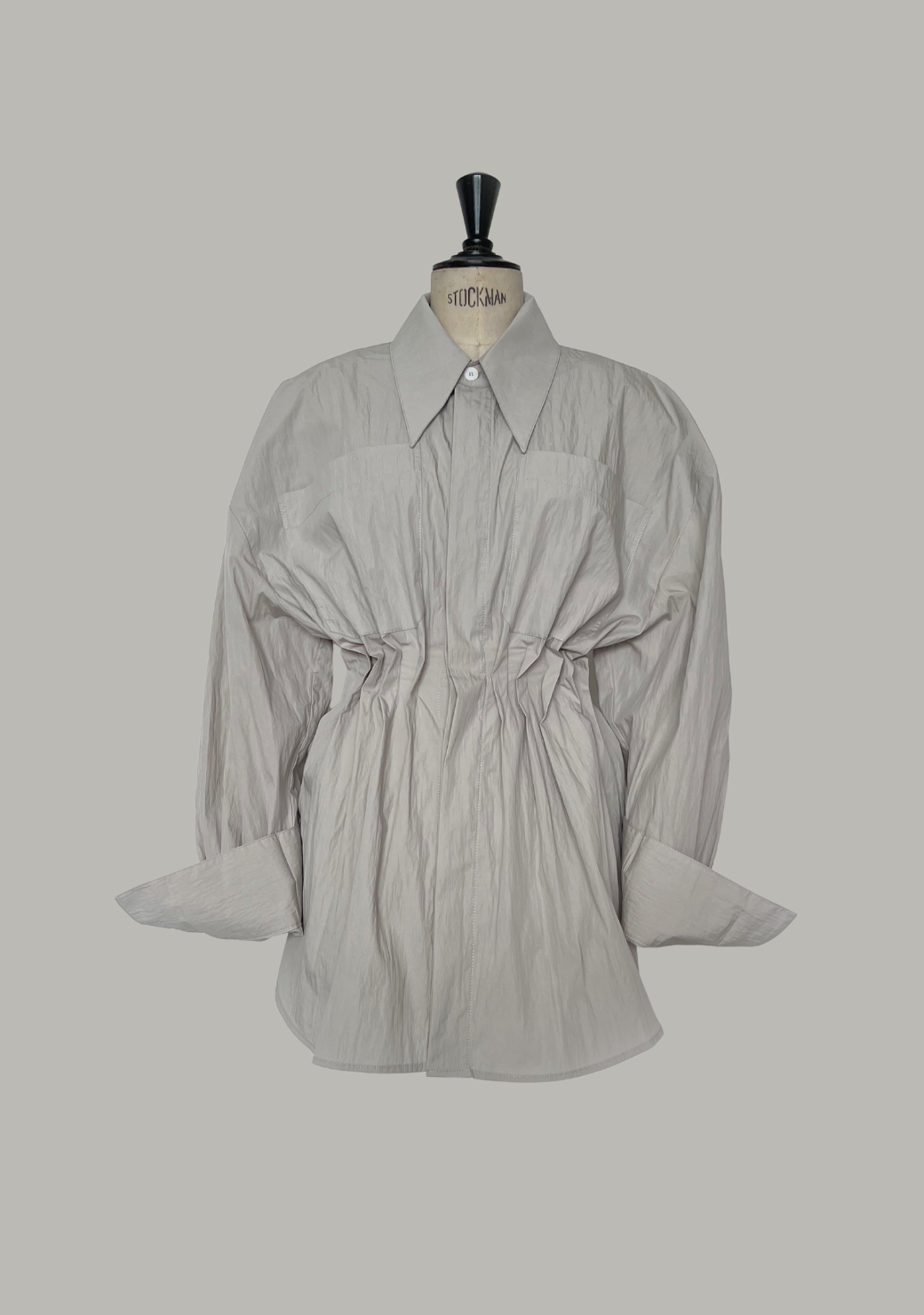 Lamella Shirt with Inverted Pleats (Made To Order)