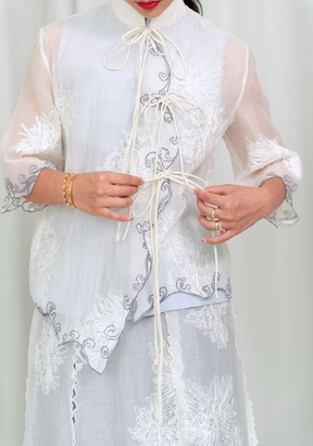 Selat Mandarin Collar Top