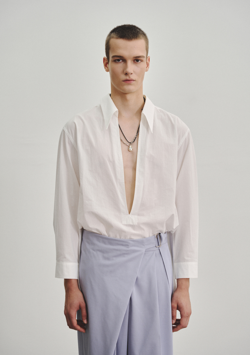 Extra Low Cut Oversized Tunic