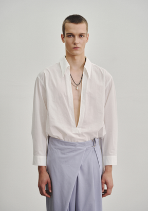 Extra Low Cut Oversized Tunic