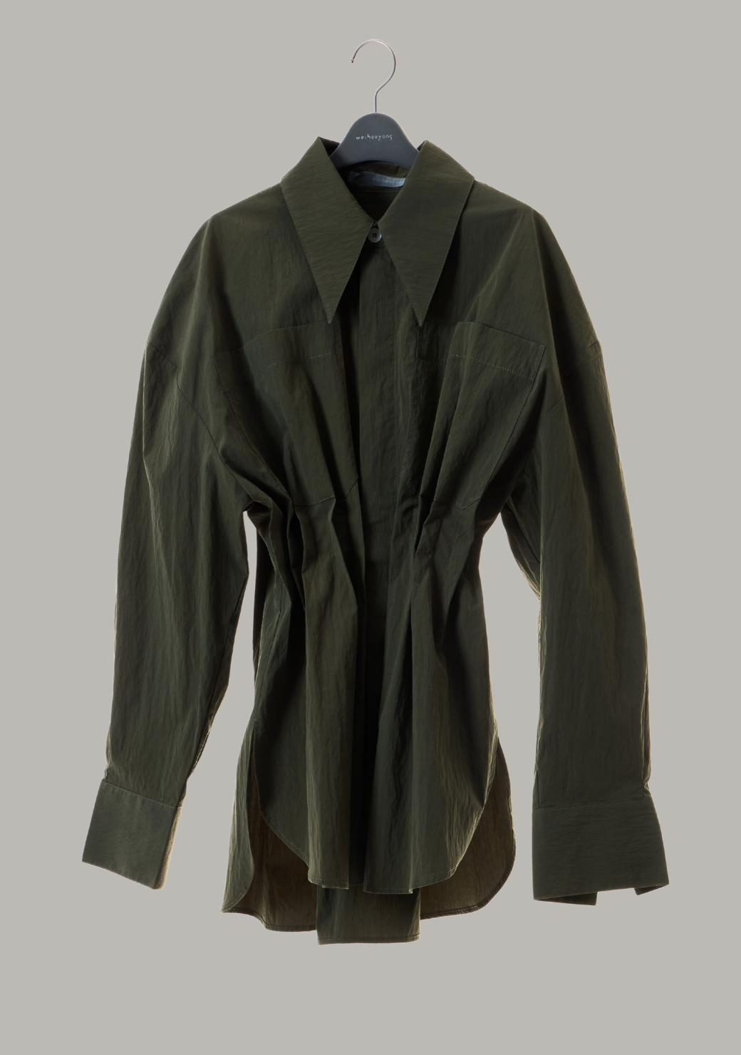 Lamella Shirt with Inverted Pleats (Made To Order)