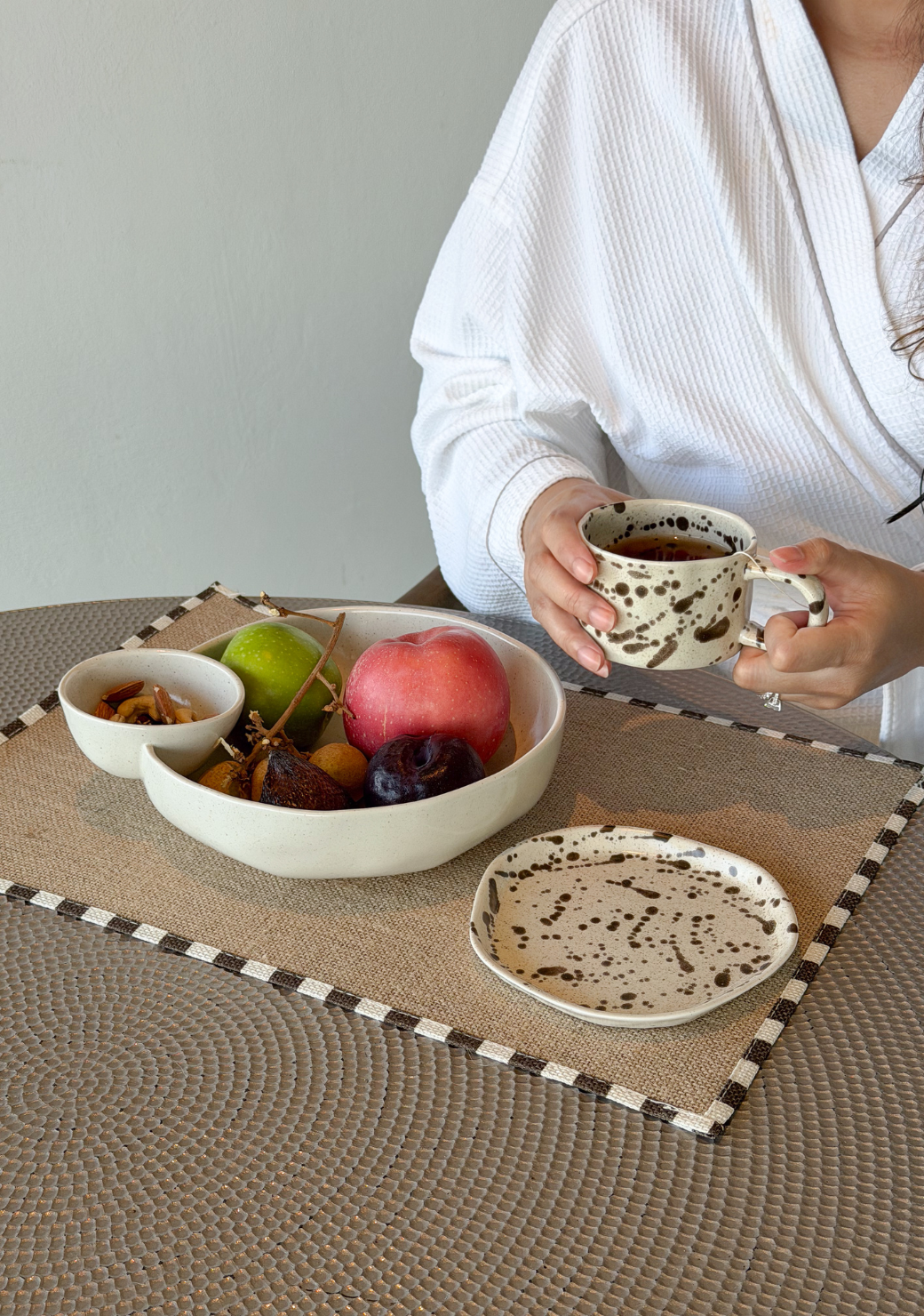 Let's Get Dippy Snack Bowl with Attached Dip Dish
