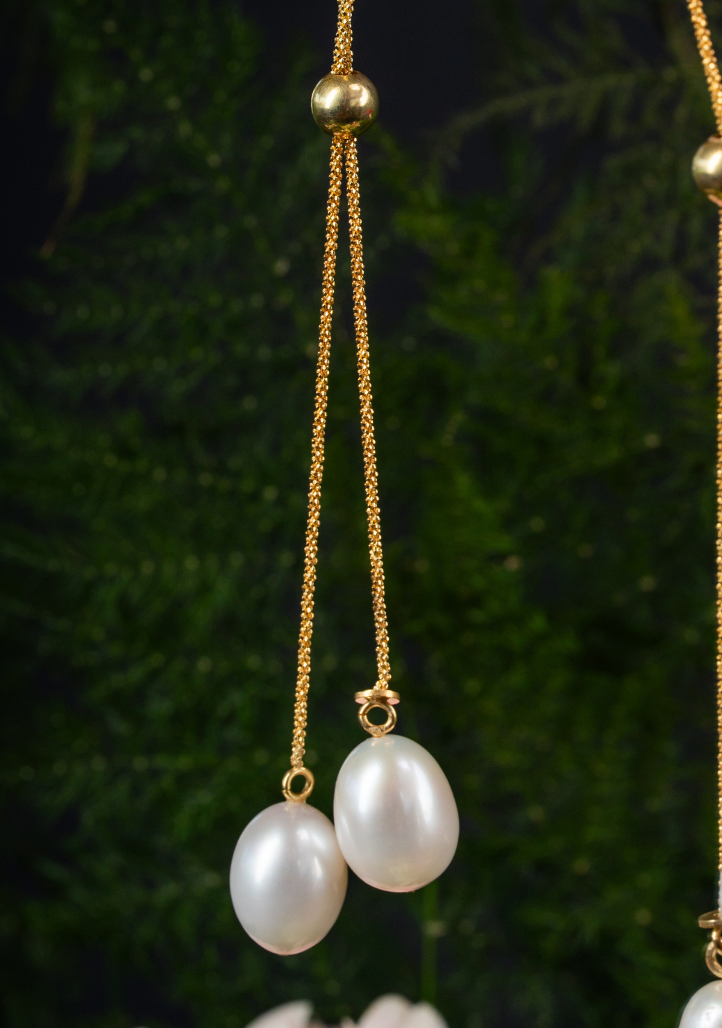 Large White Egg Pearl Necklace