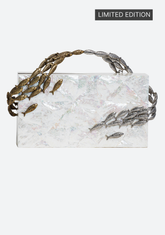 White Mother-of-Pearl Oceania Minaudière