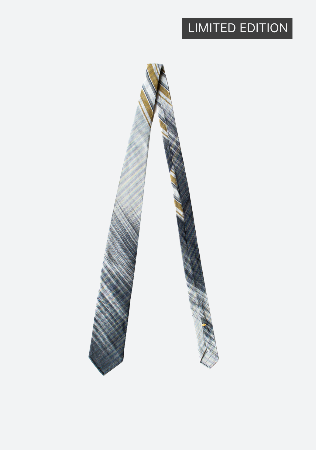 Tenun Silk Tie in Mixed Grey