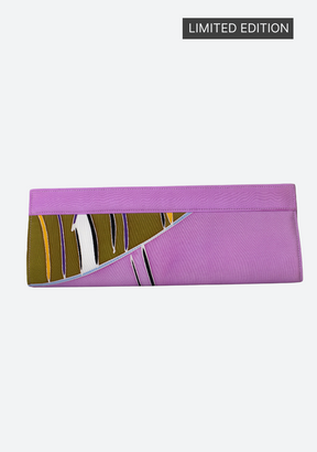Batik Clutch: Browns & Purples