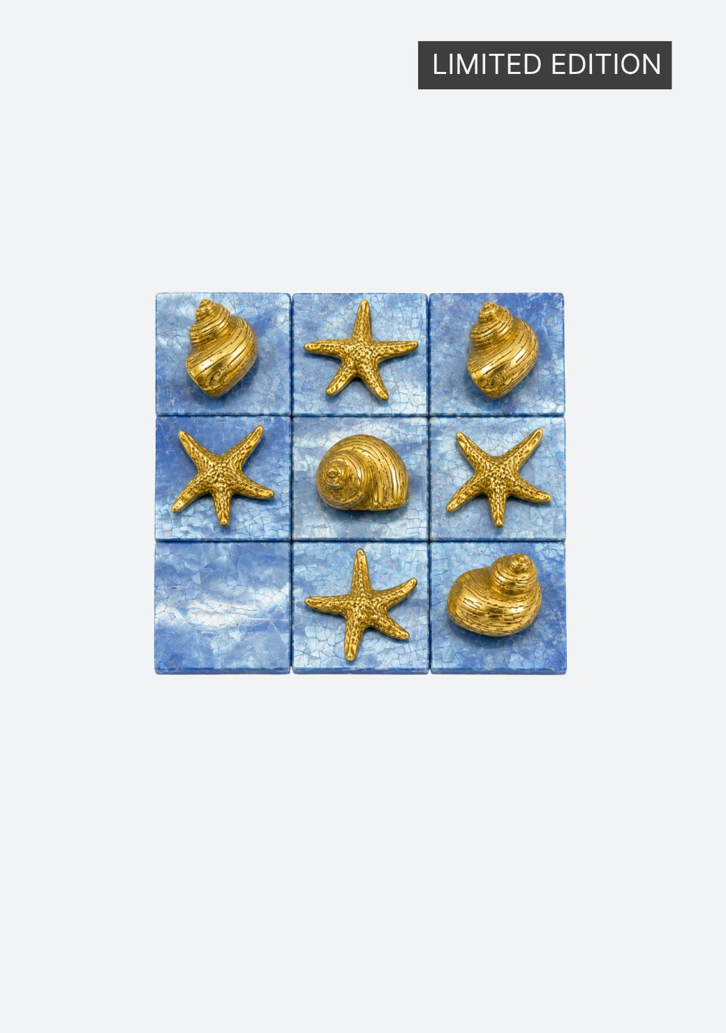 Tic Tac Toe in Blue Pen Shell