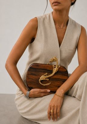 Suzy Wong Minaudière Kamagong Wood