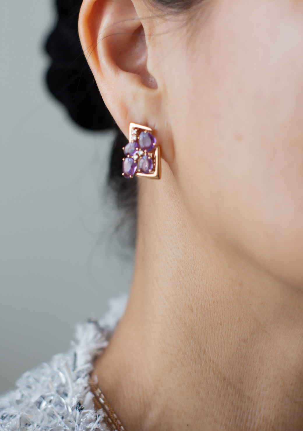Violets Earrings